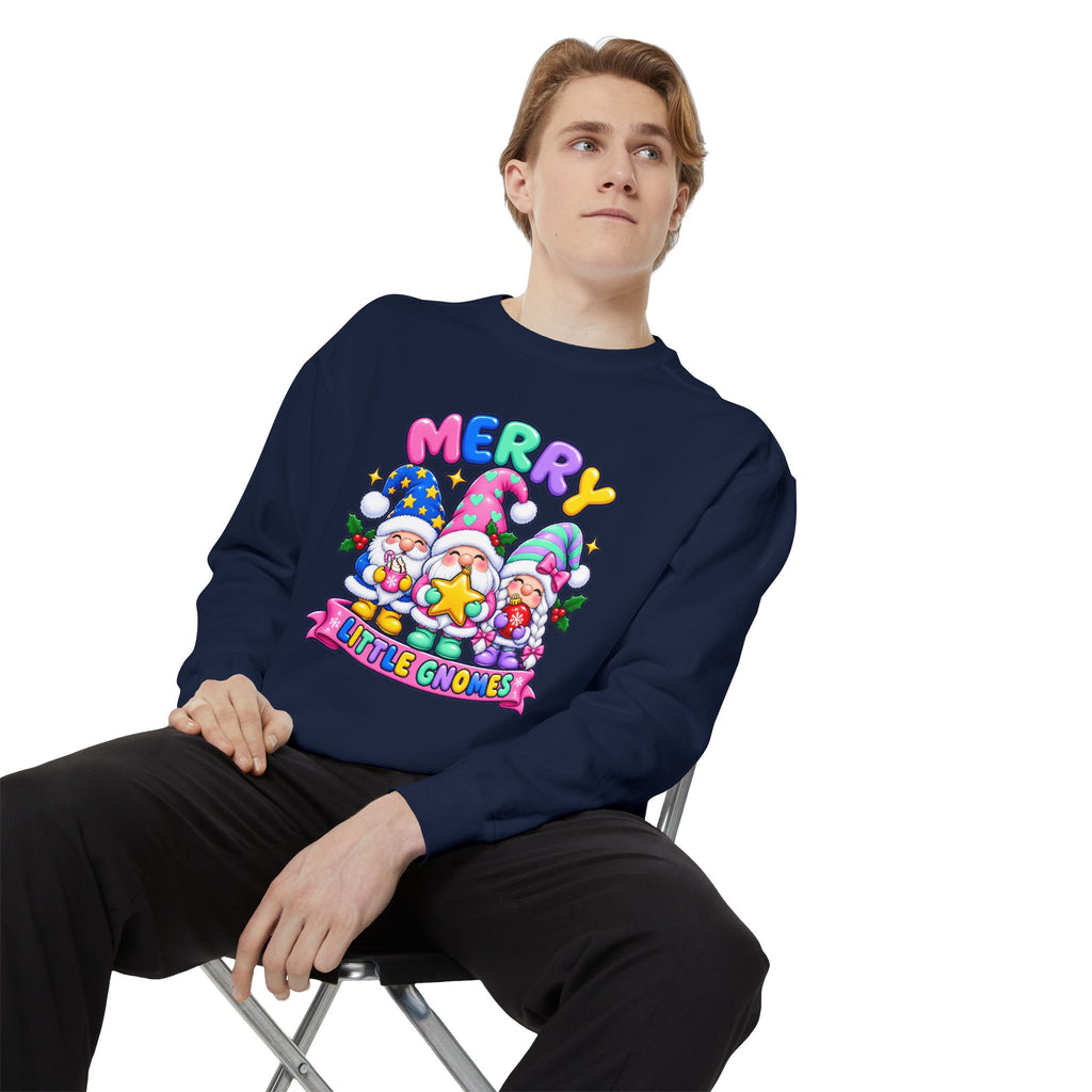 Merry Little Gnomes Sweatshirt Cute Christmas Holiday Crewneck