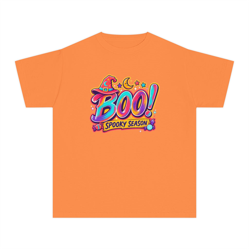 🎃 BOO! Spooky Season Youth Retro Tee ✨
