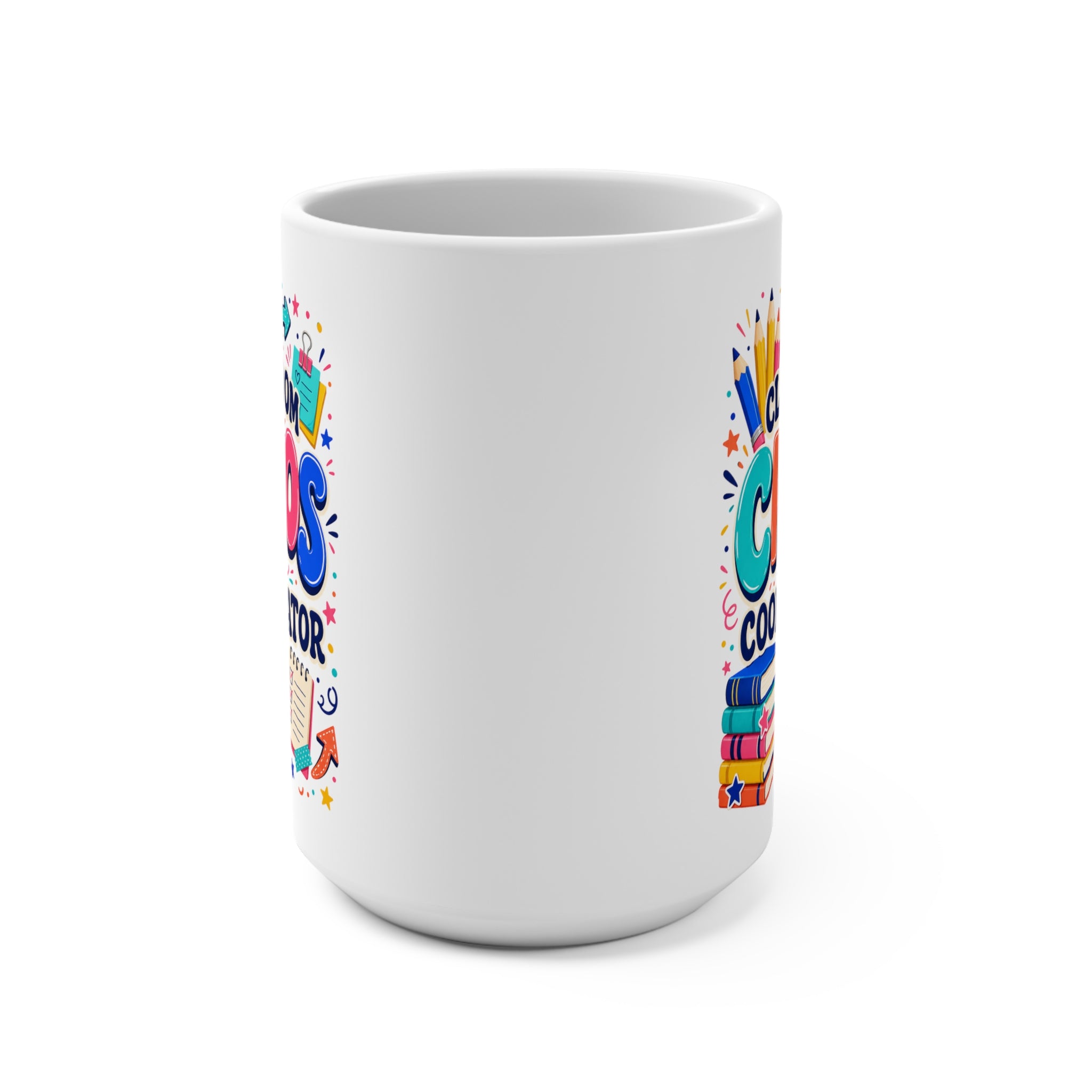 Classroom Chaos Coordinator Mug - Funny Teacher Coffee Cup - Colorful Teacher Appreciation and Back-to-School Gift