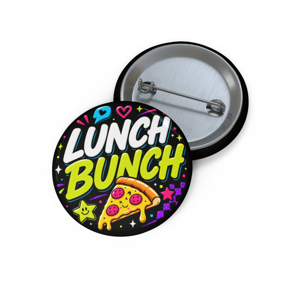 "Lunch Bunch" — Cute Pizza Enamel-Style Badge