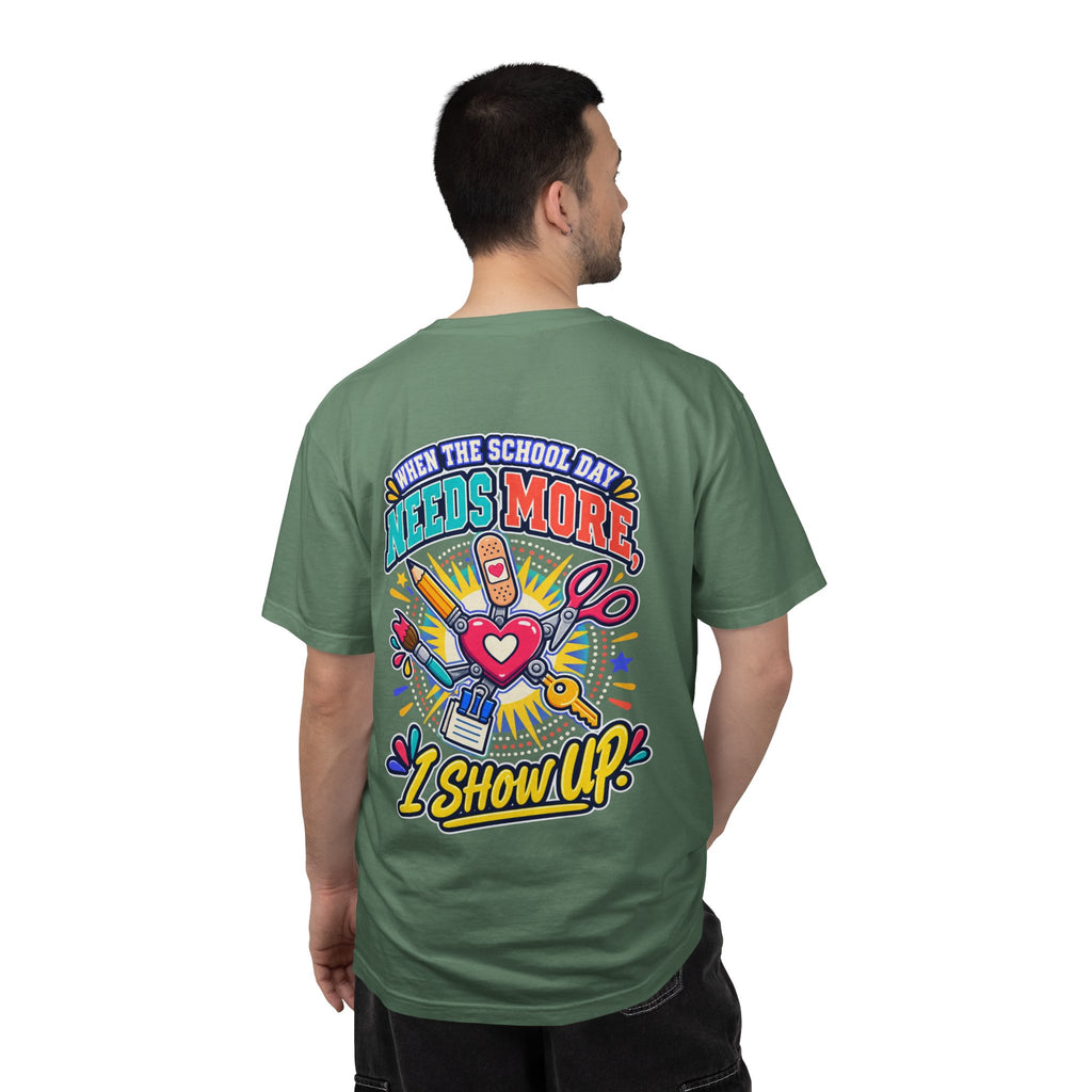 Here to Help School Support Staff Comfort Colors® Tee 🍎✏️