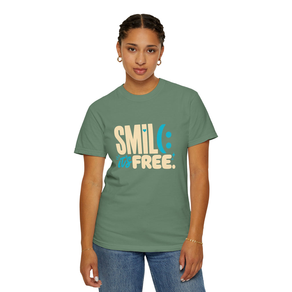 SMIL(: It’s Free Garment-Dyed Graphic Tee