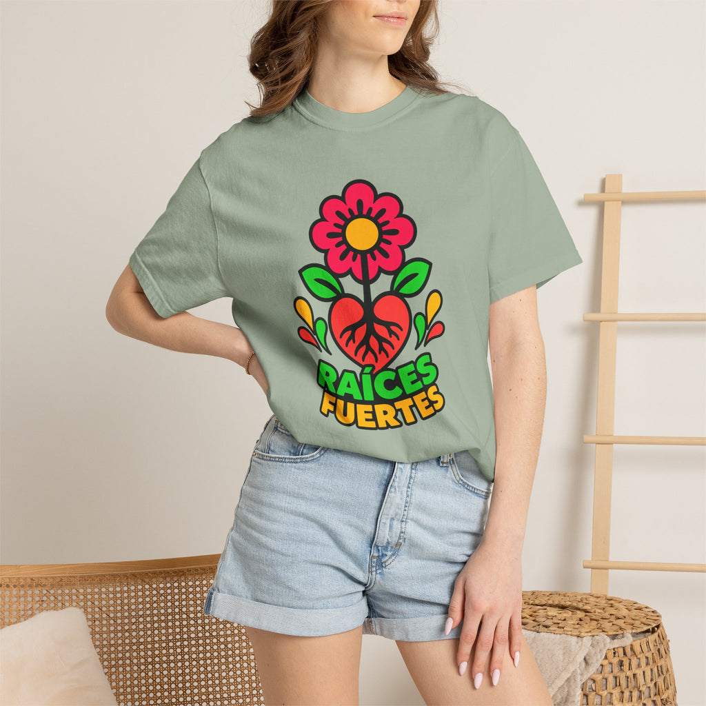 Raíces Fuertes Latino Heritage Heavyweight Tee 🌺❤️