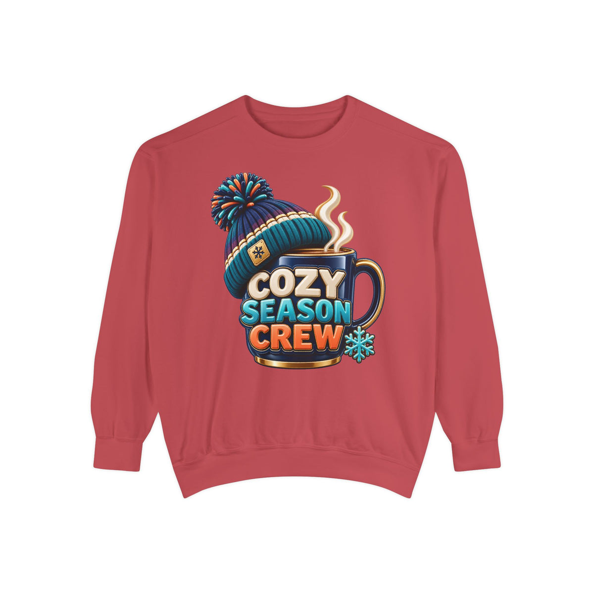 Cozy Season Crew Coffee Lover Sweatshirt ☕️❄️ | Winter Coffee Graphic Pullover
