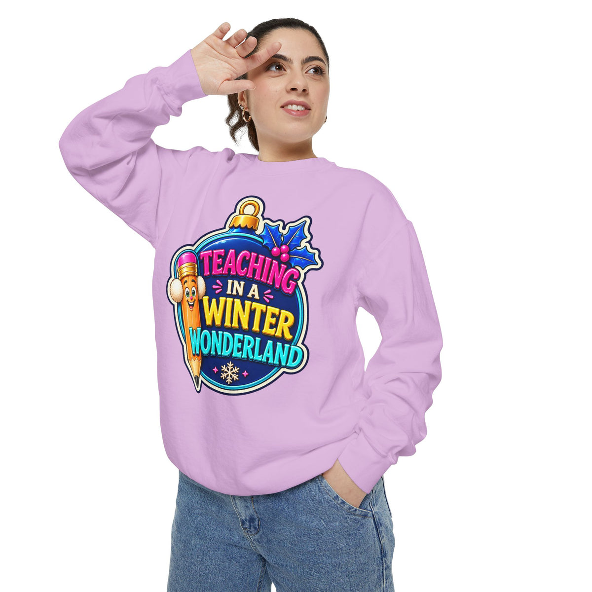 Teaching in a Winter Wonderland Christmas Sweatshirt
