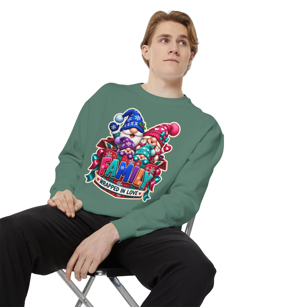 Family Wrapped in Gnome Love Christmas Sweatshirt