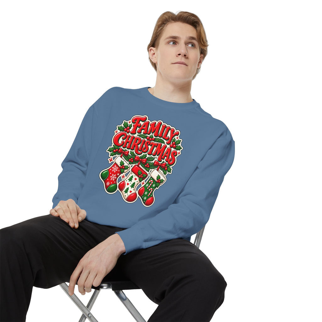 Family Christmas Stocking Holiday Sweatshirt