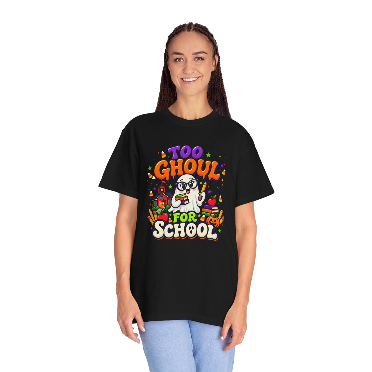 Too Ghoul for School T-Shirt — Cute Halloween Ghost Back-to-School Tee