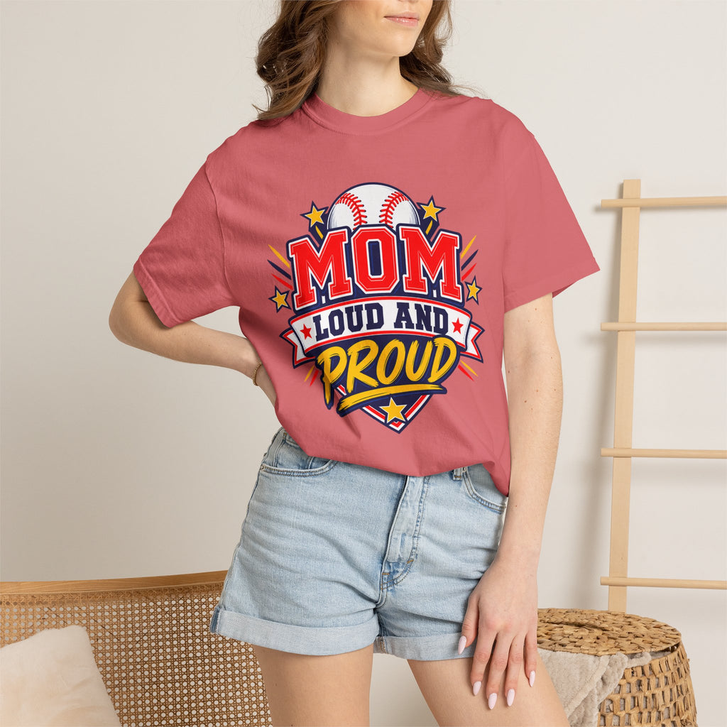 Baseball Mom Loud and Proud Comfort Colors® Tee ⚾️💙