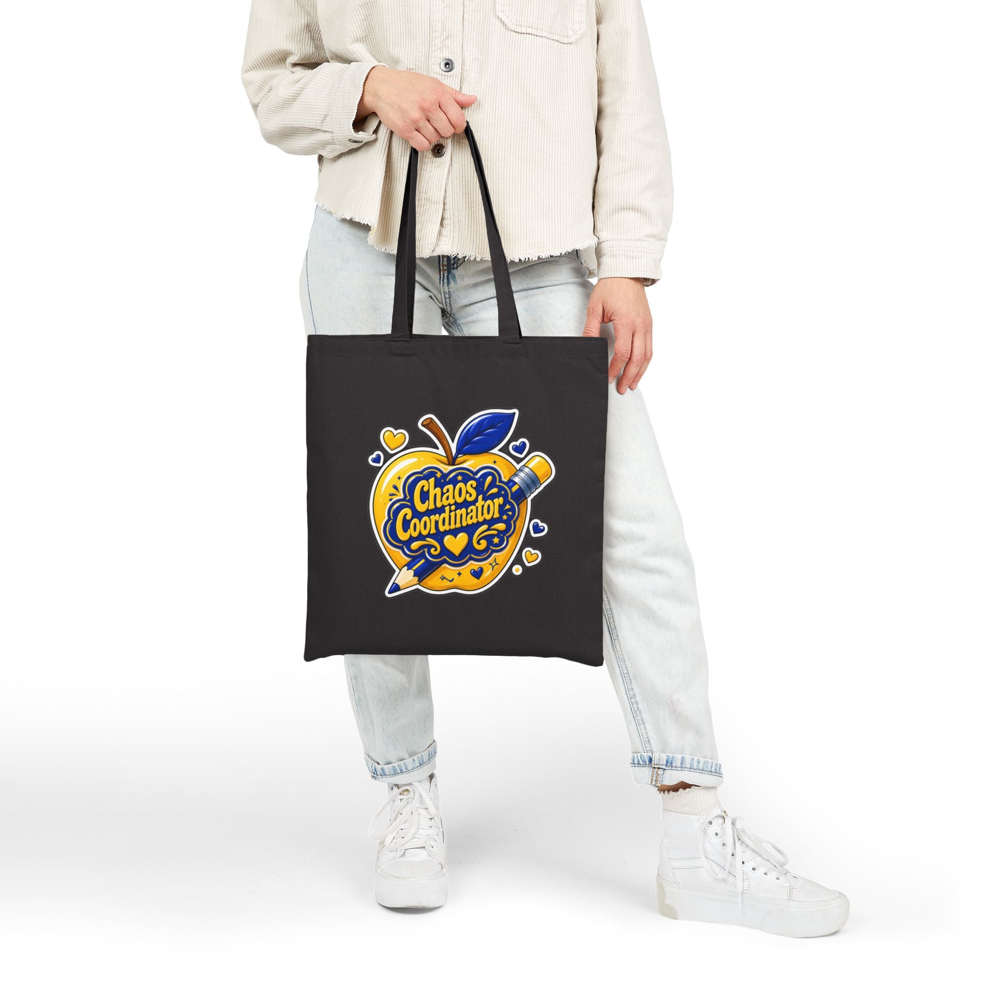 Chaos Coordinator -  Cute Apple Canvas Tote Bag