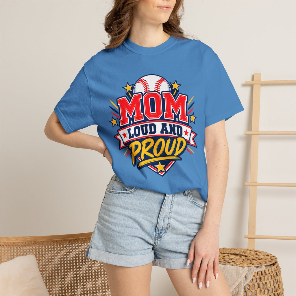 Baseball Mom Loud and Proud Comfort Colors® Tee ⚾️💙