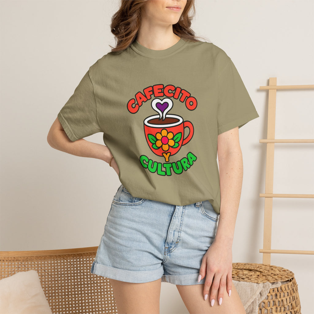 Cafecito Y Cultura Heavyweight Tee ☕🌼
