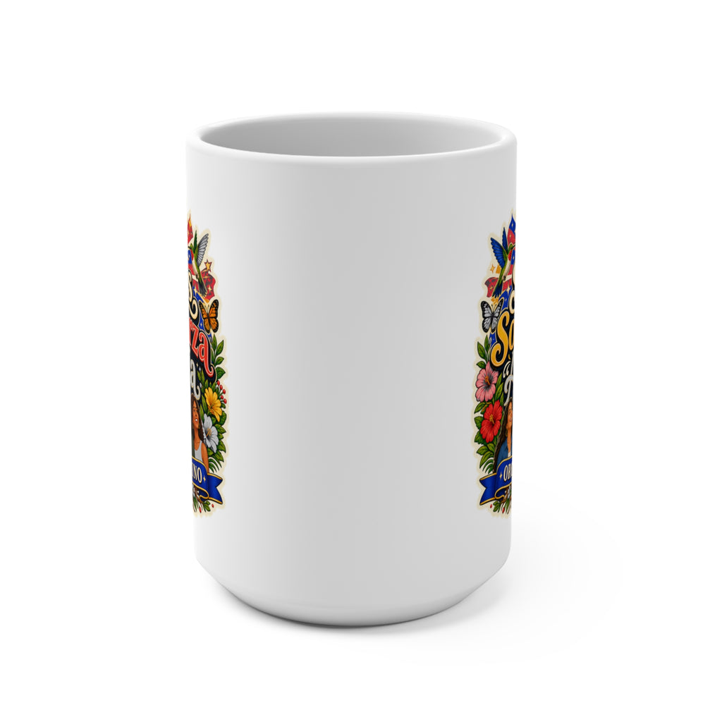 Sabor Que Cuenta Historias Mug - Hecho Con Amor Coffee Cup - Hispanic Family Cooking Gift for Abuelas, Home Cooks and Food Lovers