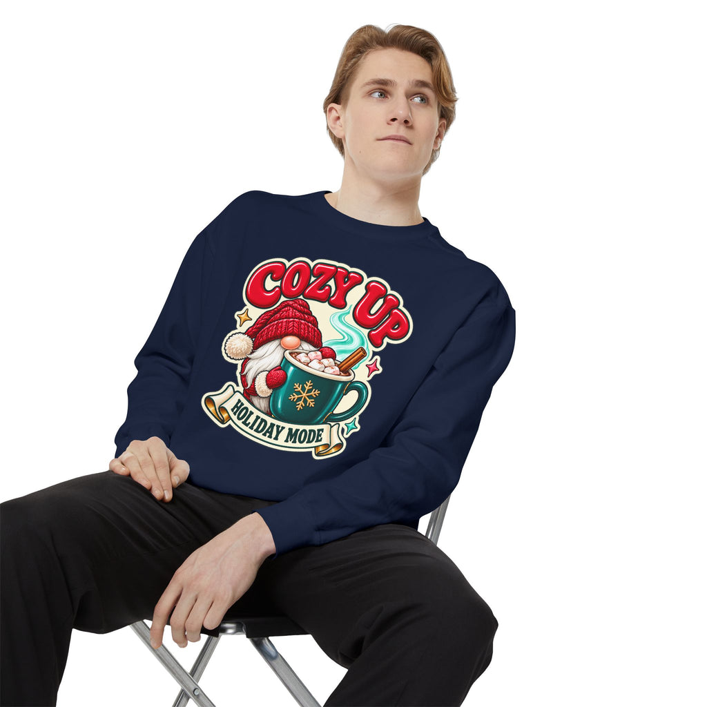 Cozy Up Christmas Mode Gnome Cocoa Sweatshirt