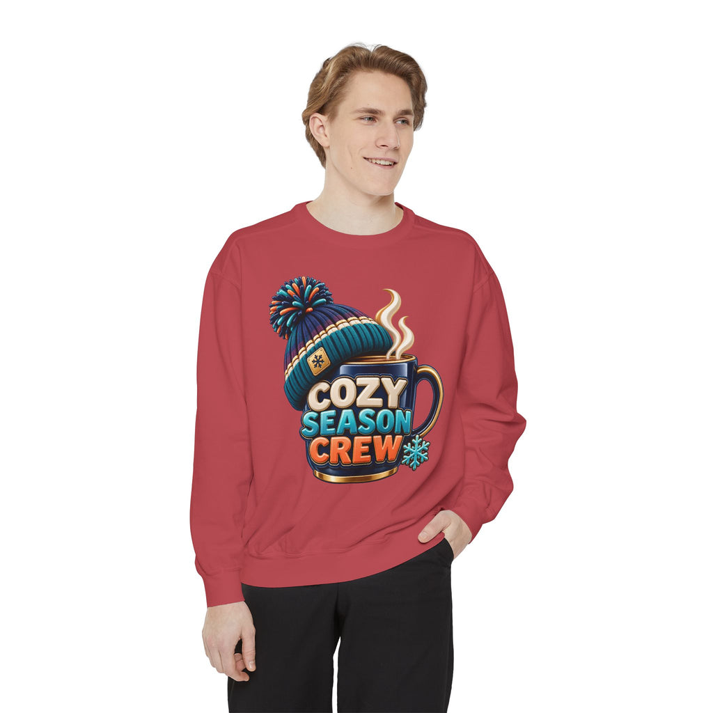 Cozy Season Crew Coffee Lover Sweatshirt ☕️❄️ | Winter Coffee Graphic Pullover