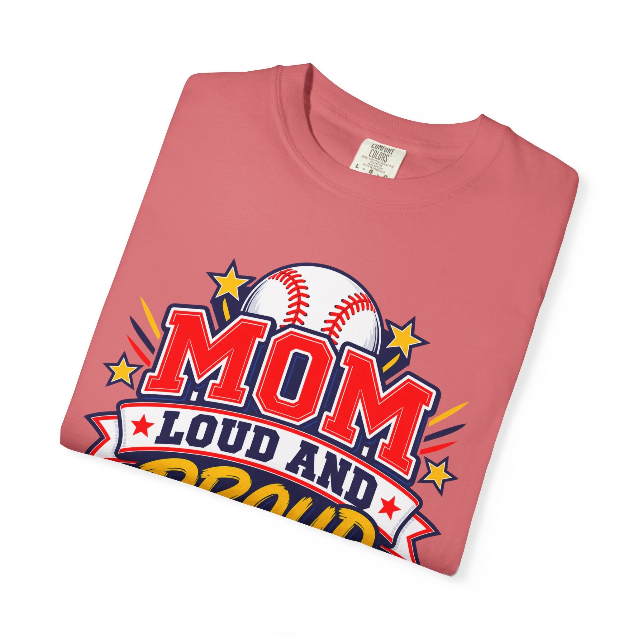 Baseball Mom Loud and Proud Comfort Colors® Tee ⚾️💙