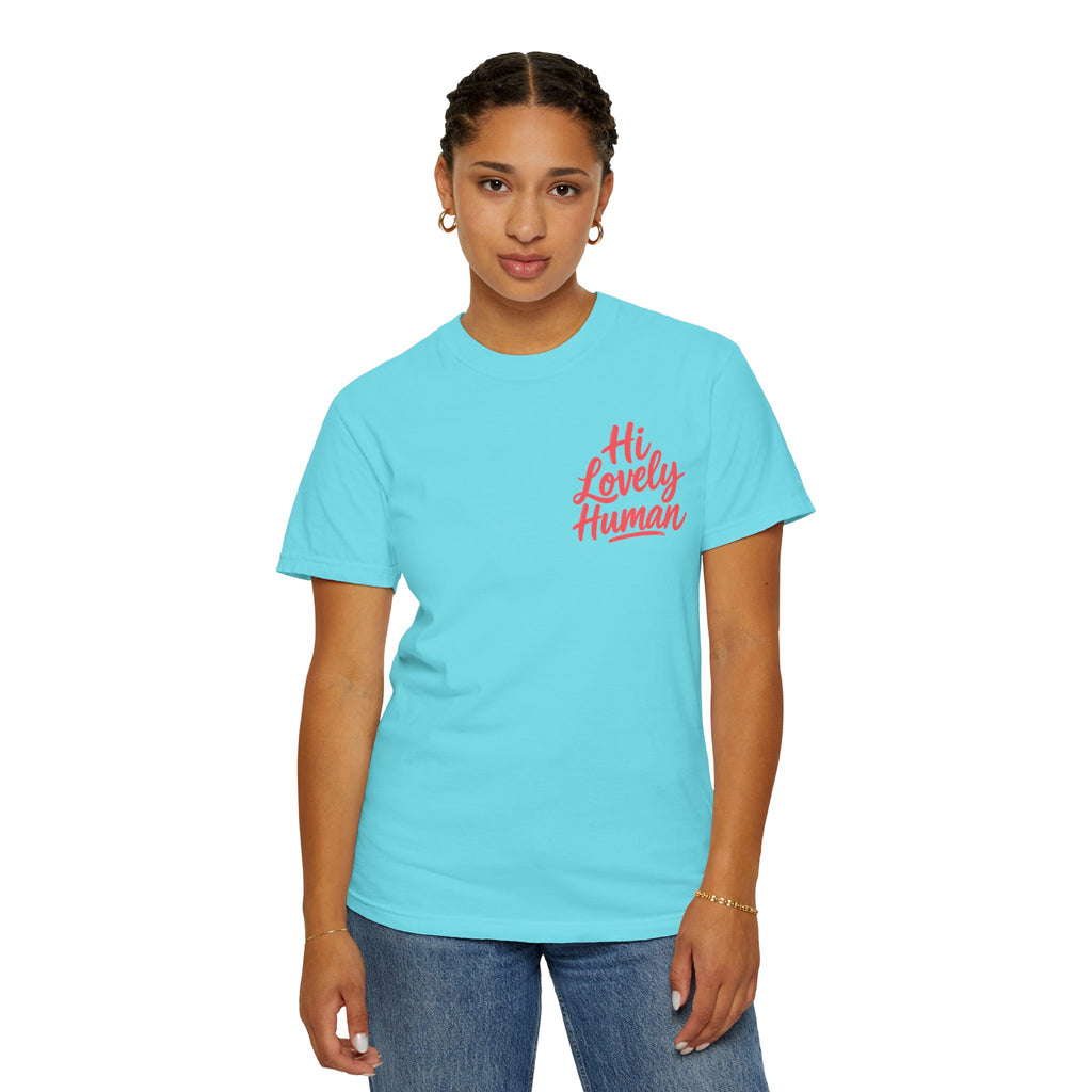 Hi Lovely Human Navy Garment-Dyed Comfort Colors® T-Shirt