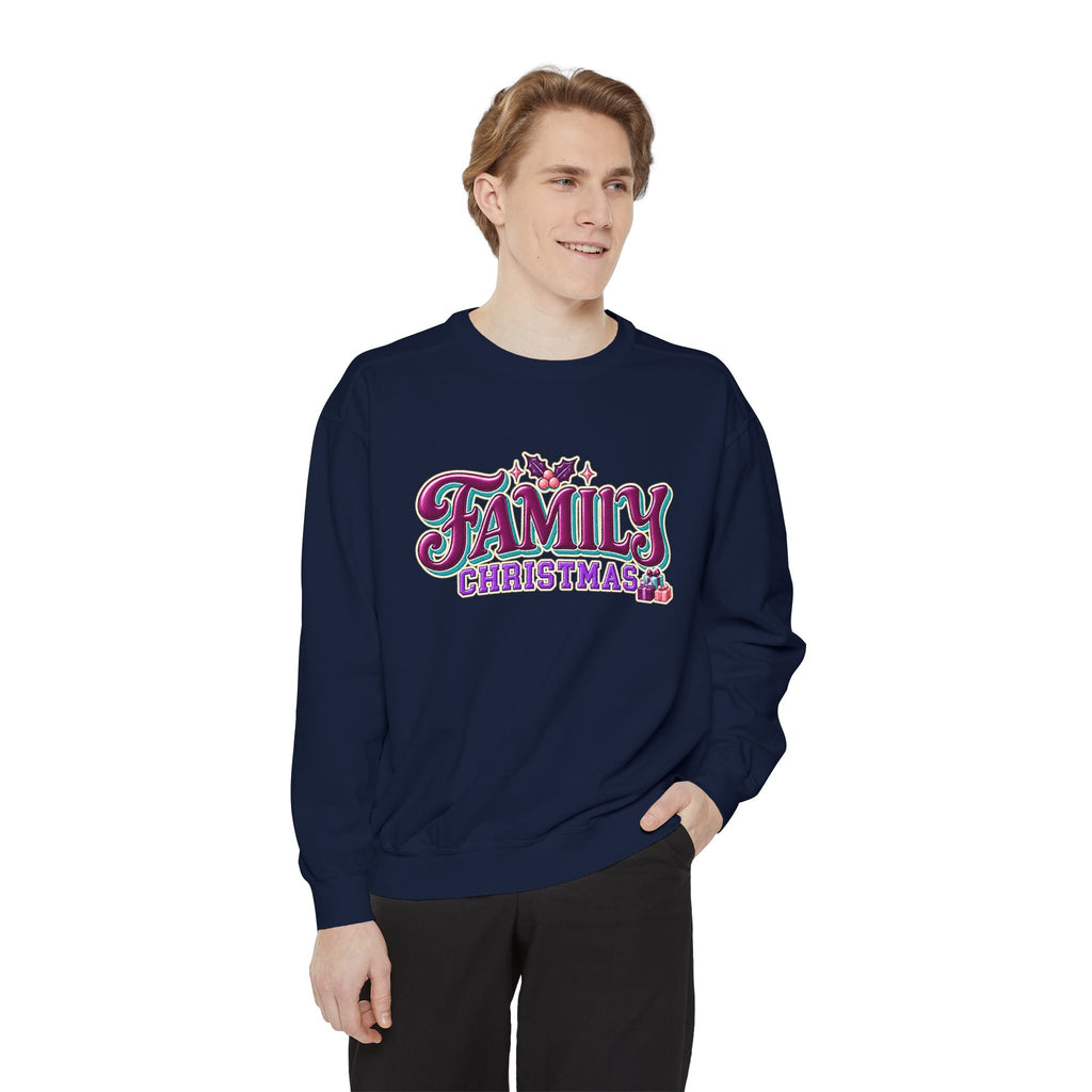 Family Christmas Retro Holiday Sweatshirt