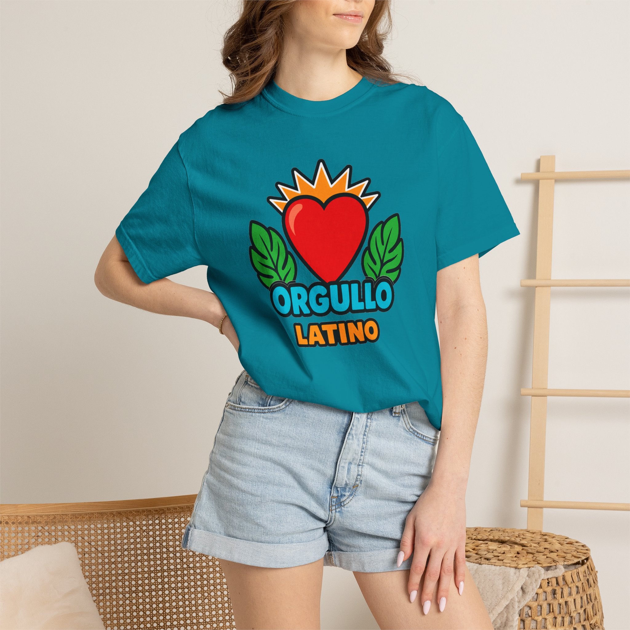 Orgullo Latino Heritage Heavyweight Tee ❤️🌿