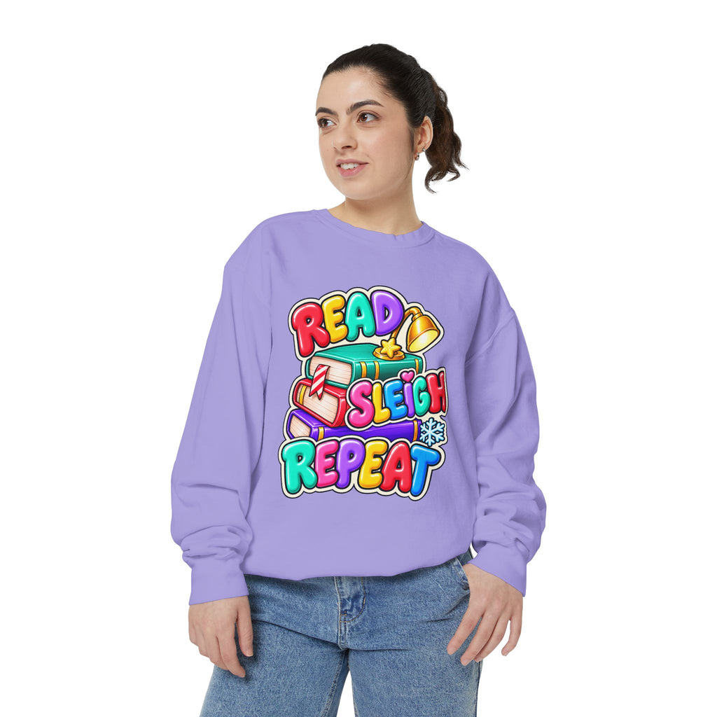 Read, Sleigh, Repeat Christmas Sweatshirt 📚🔔❄️