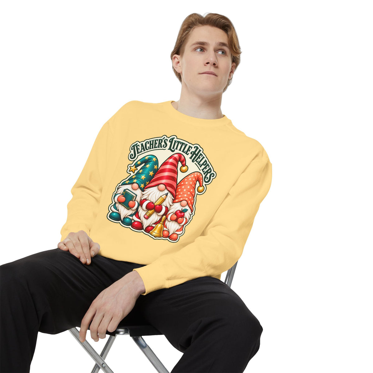 Teachers Little Helpers Gnome Christmas Sweatshirt