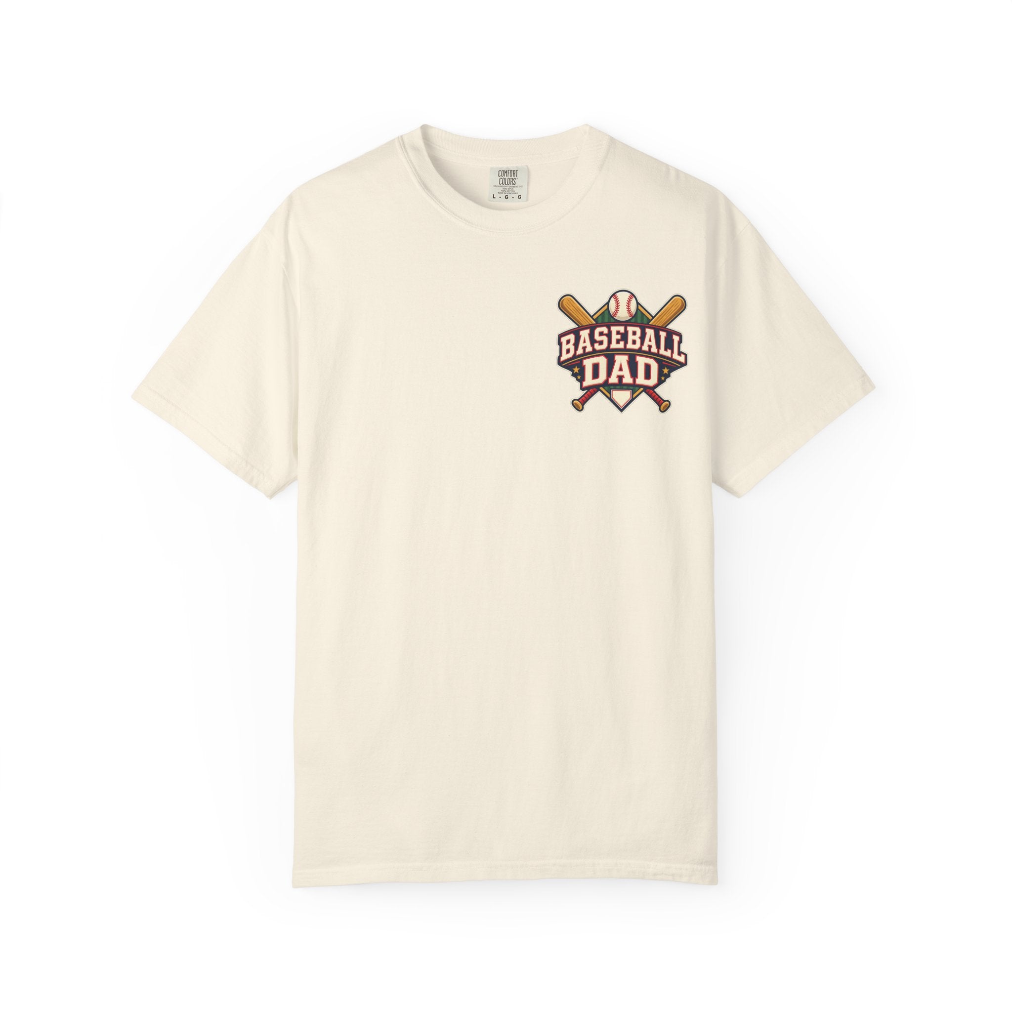 Vintage Baseball Dad Comfort Colors® Front and Back Tee ⚾