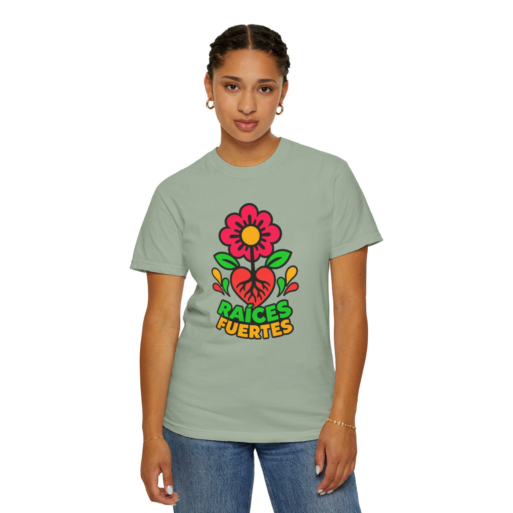 Raíces Fuertes Latino Heritage Heavyweight Tee 🌺❤️