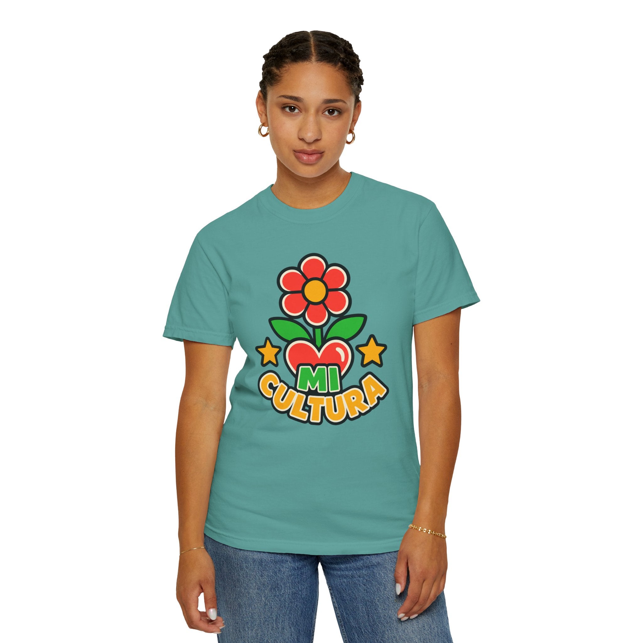 Mi Cultura Latino Heritage Heavyweight Tee 🌺❤️