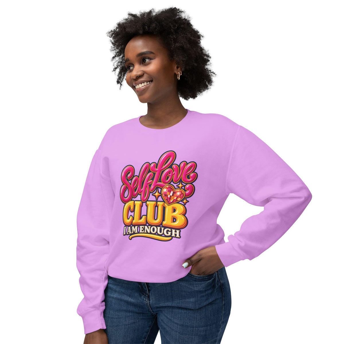 Self-Love Club Sweatshirt — I Am Enough Cozy Crewneck 💖✨