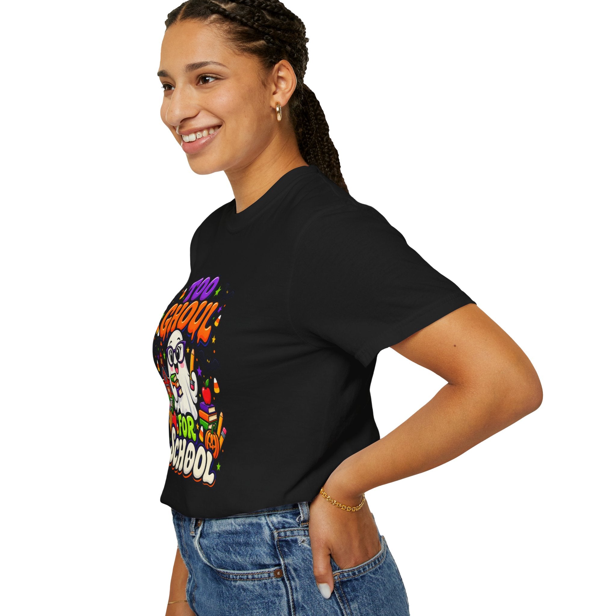 Too Ghoul for School T-Shirt — Cute Halloween Ghost Back-to-School Tee