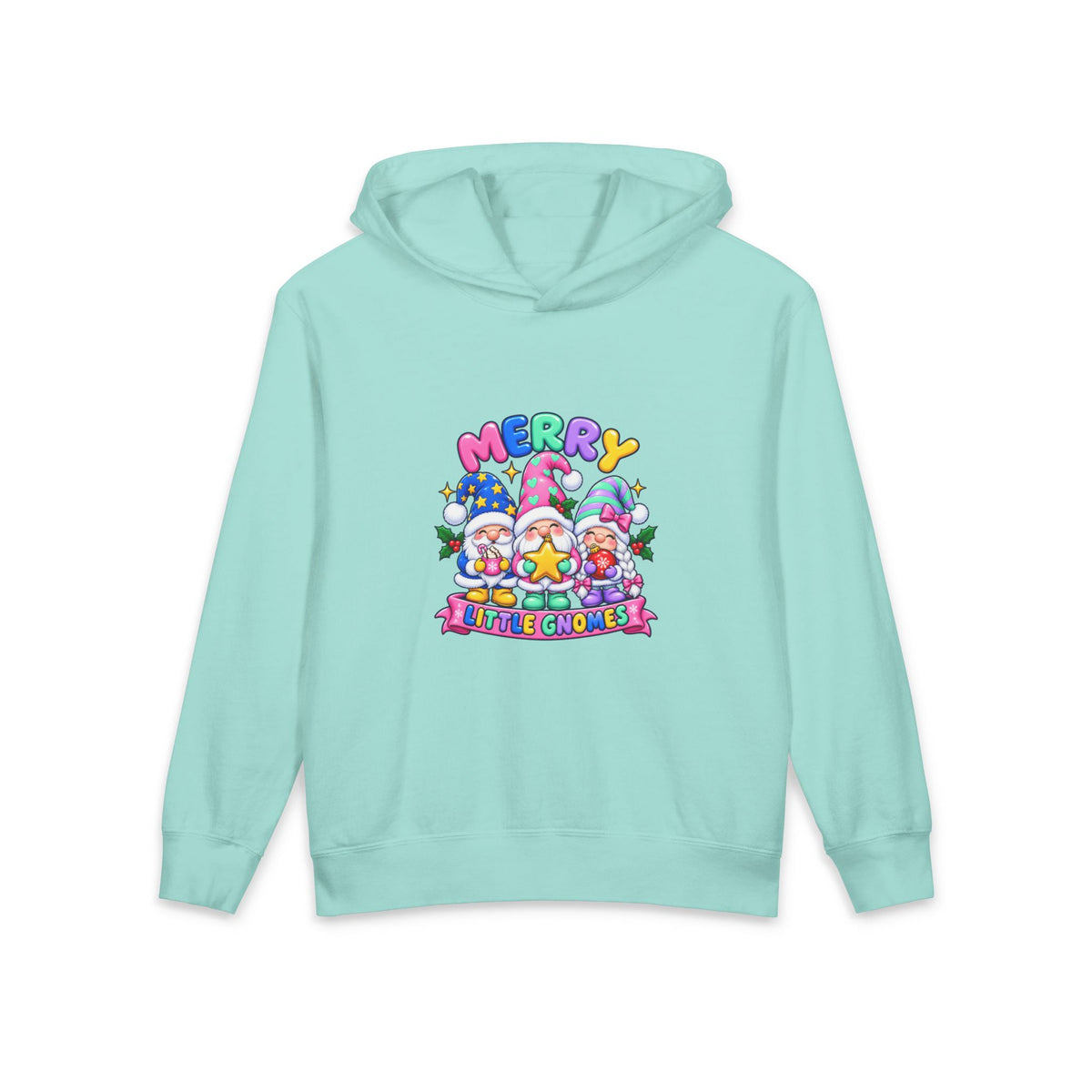 Merry Little Gnomes Christmas Youth Hoodie