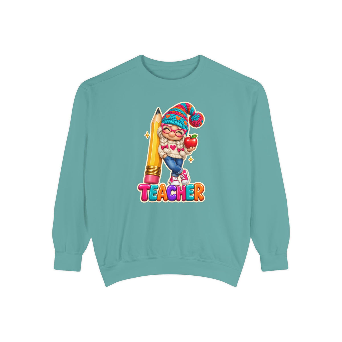 Gnome Teacher Classroom Christmas Holiday Sweatshirt