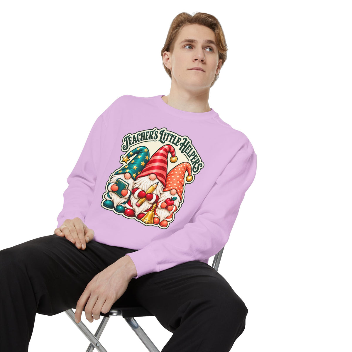 Teachers Little Helpers Gnome Christmas Sweatshirt