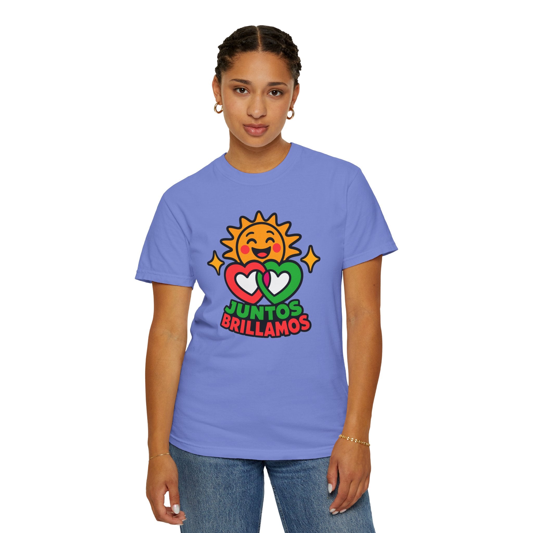 Juntos Brillamos Latino Heritage Heavyweight Tee ☀️❤️