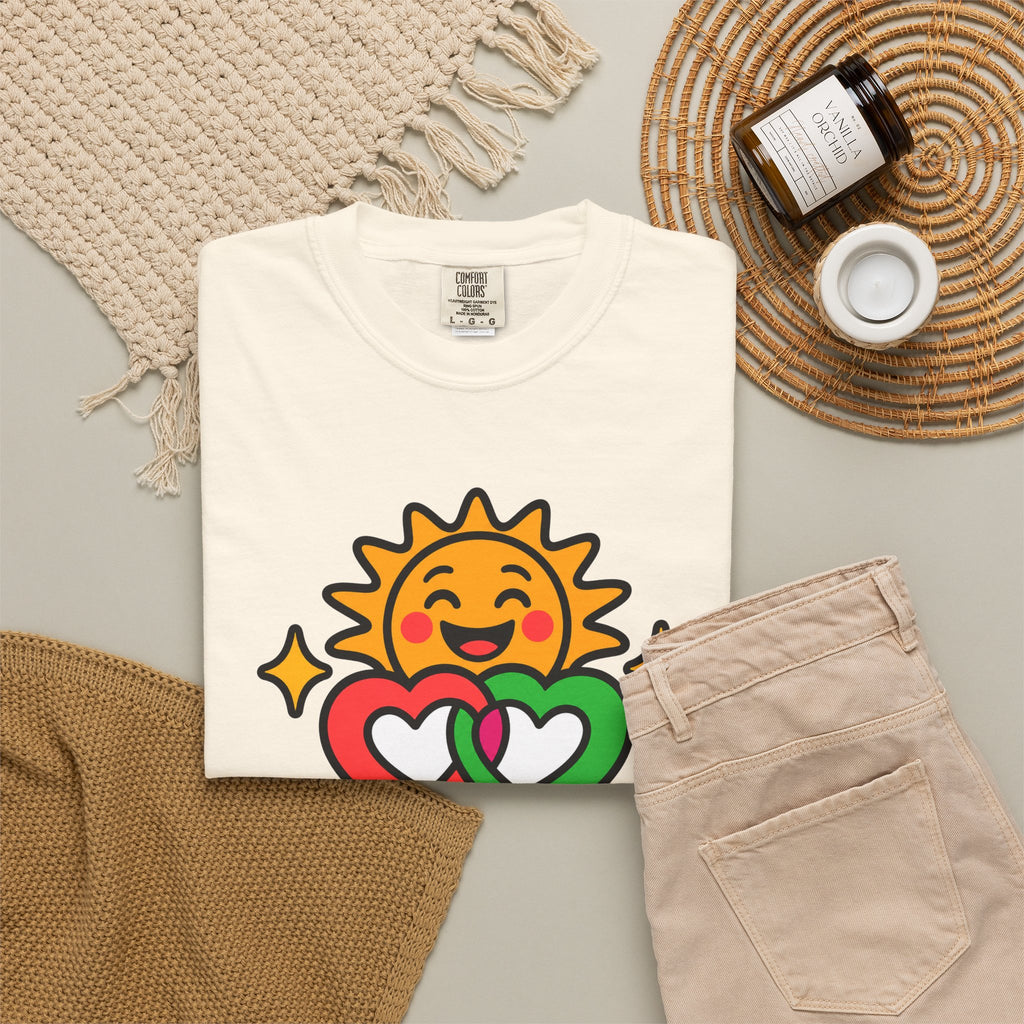 Juntos Brillamos Latino Heritage Heavyweight Tee ☀️❤️