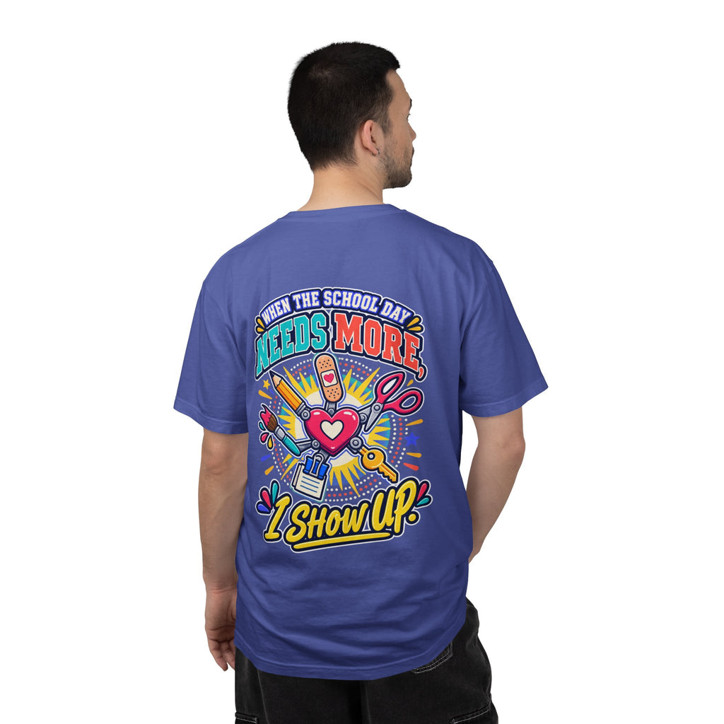 Here to Help School Support Staff Comfort Colors® Tee 🍎✏️
