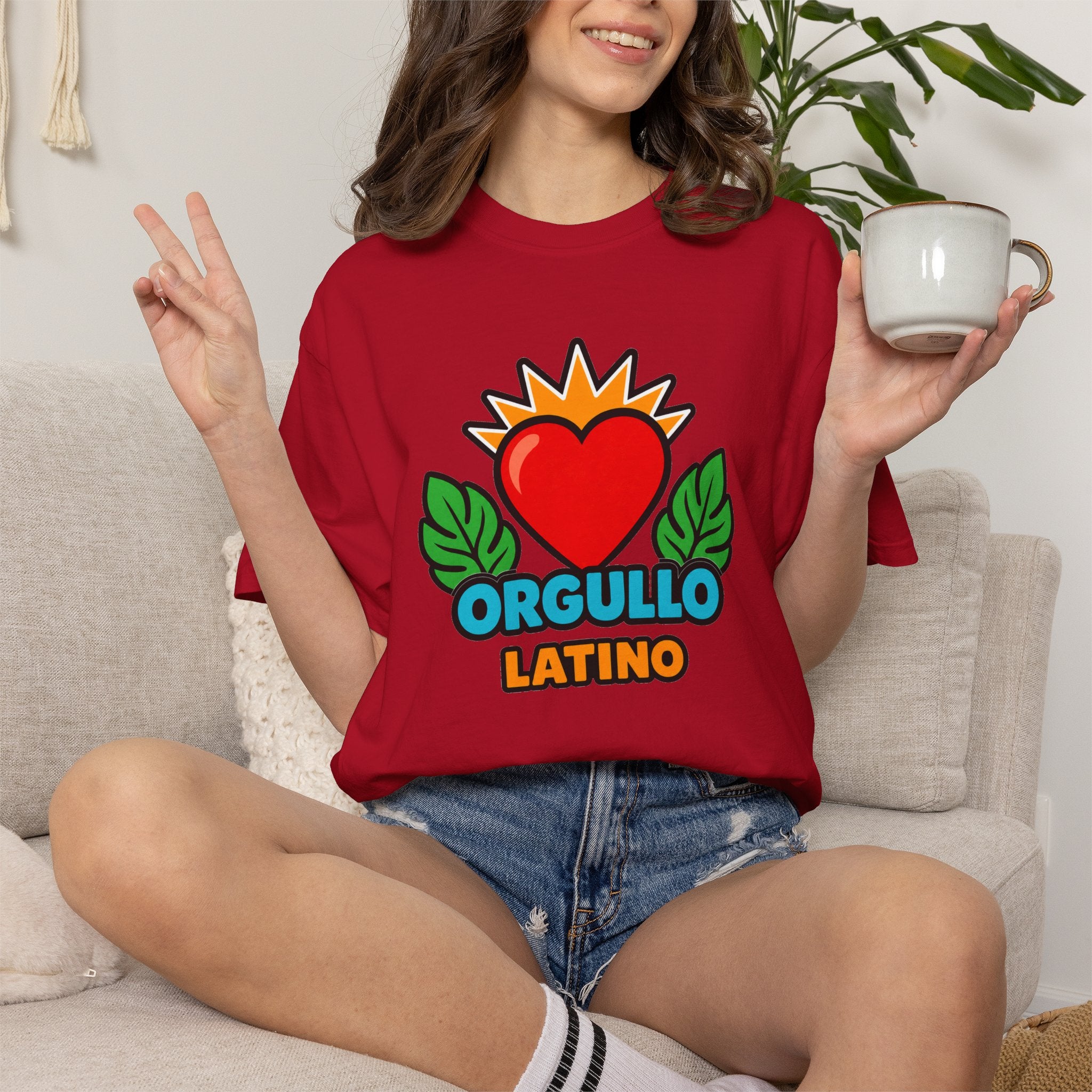 Orgullo Latino Heritage Heavyweight Tee ❤️🌿