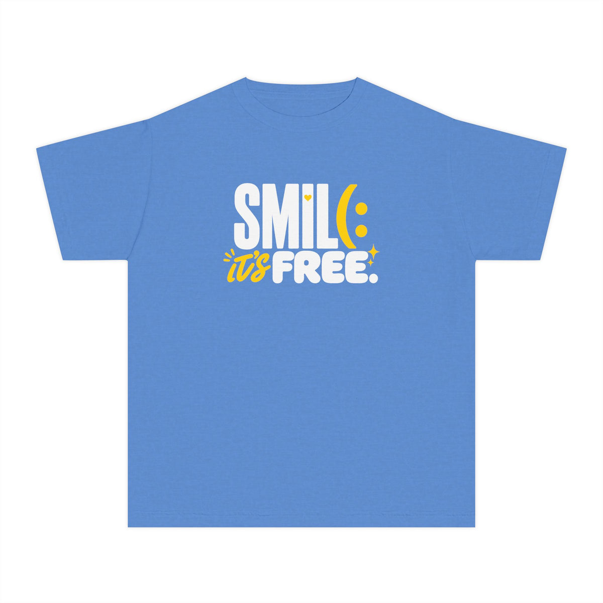 SMILE IT’S FREE! Youth Garment-Dyed Tee