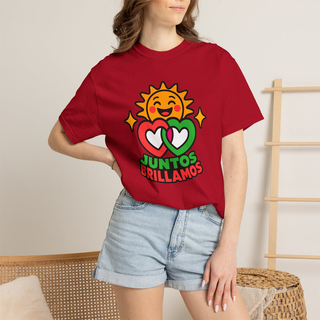 Juntos Brillamos Latino Heritage Heavyweight Tee ☀️❤️