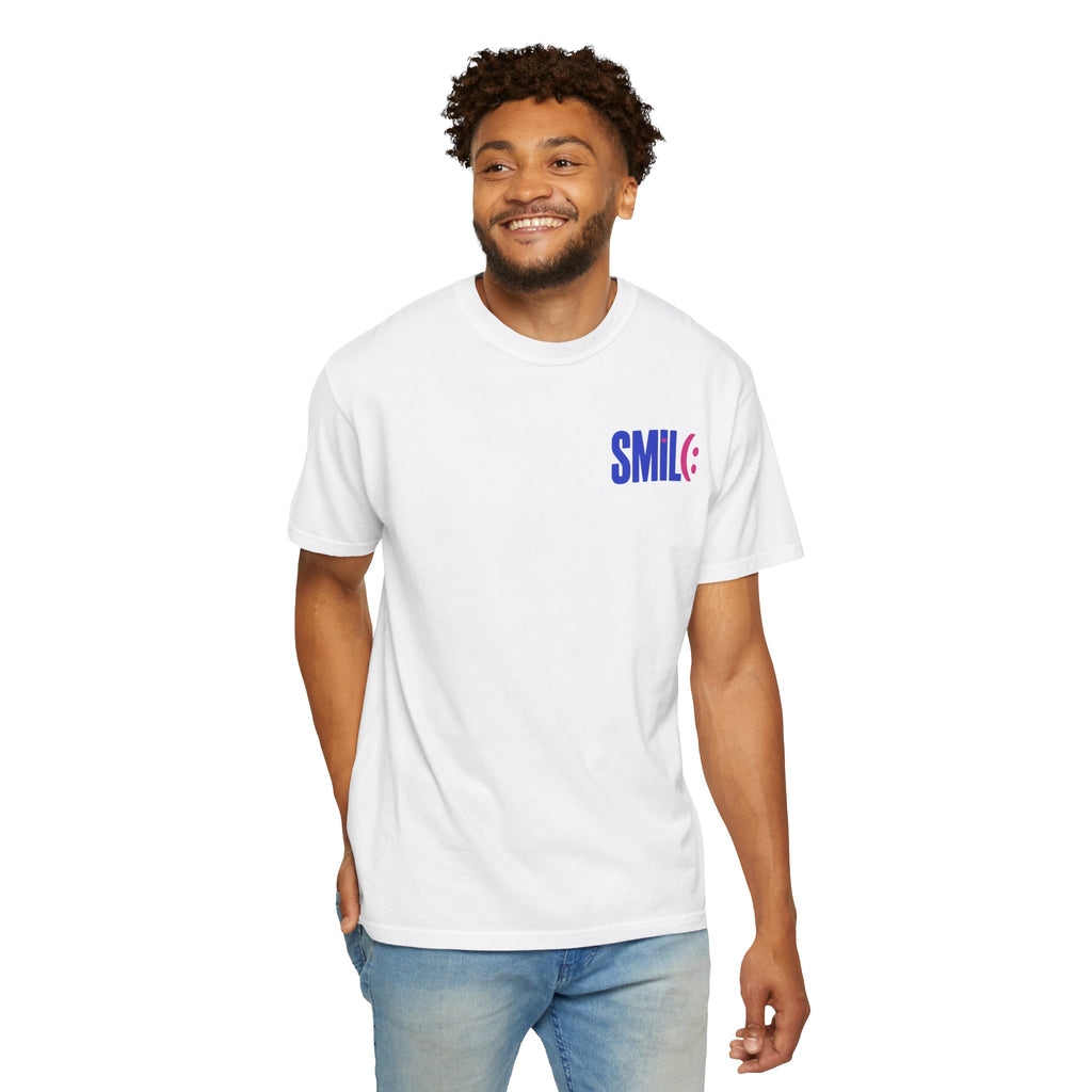 SMIL(: It’s Free Garment-Dyed Graphic Tee