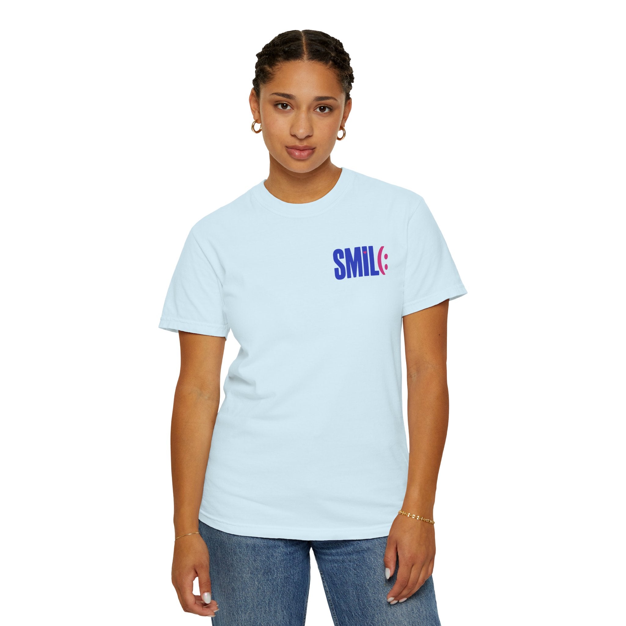 SMIL(: It’s Free Garment-Dyed Graphic Tee