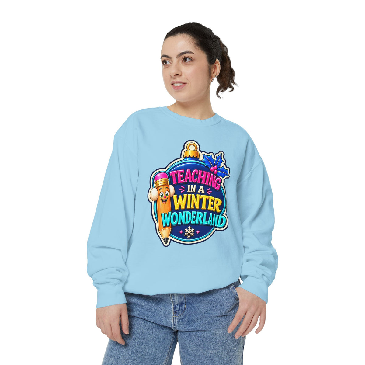 Teaching in a Winter Wonderland Christmas Sweatshirt