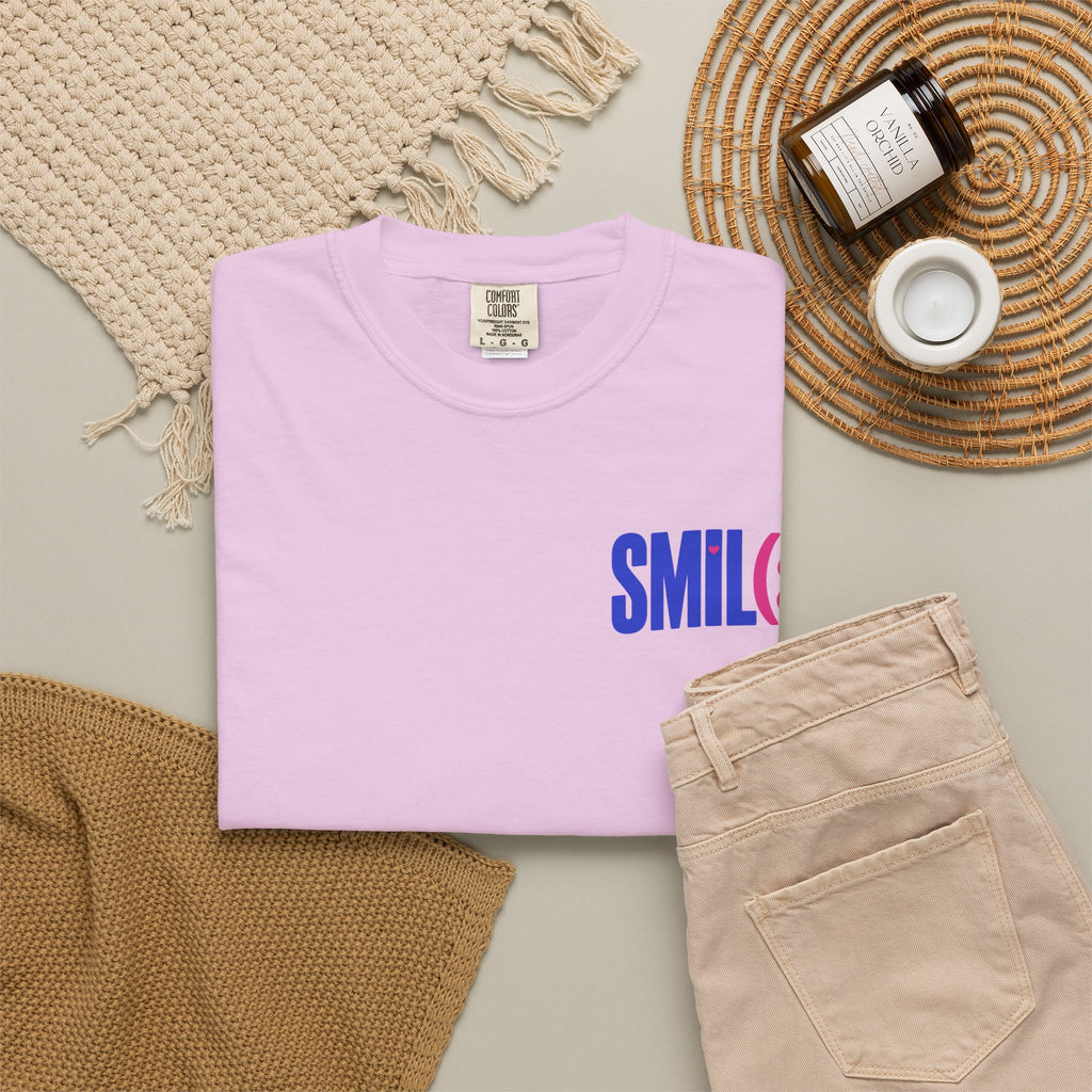 SMIL(: It’s Free Garment-Dyed Graphic Tee