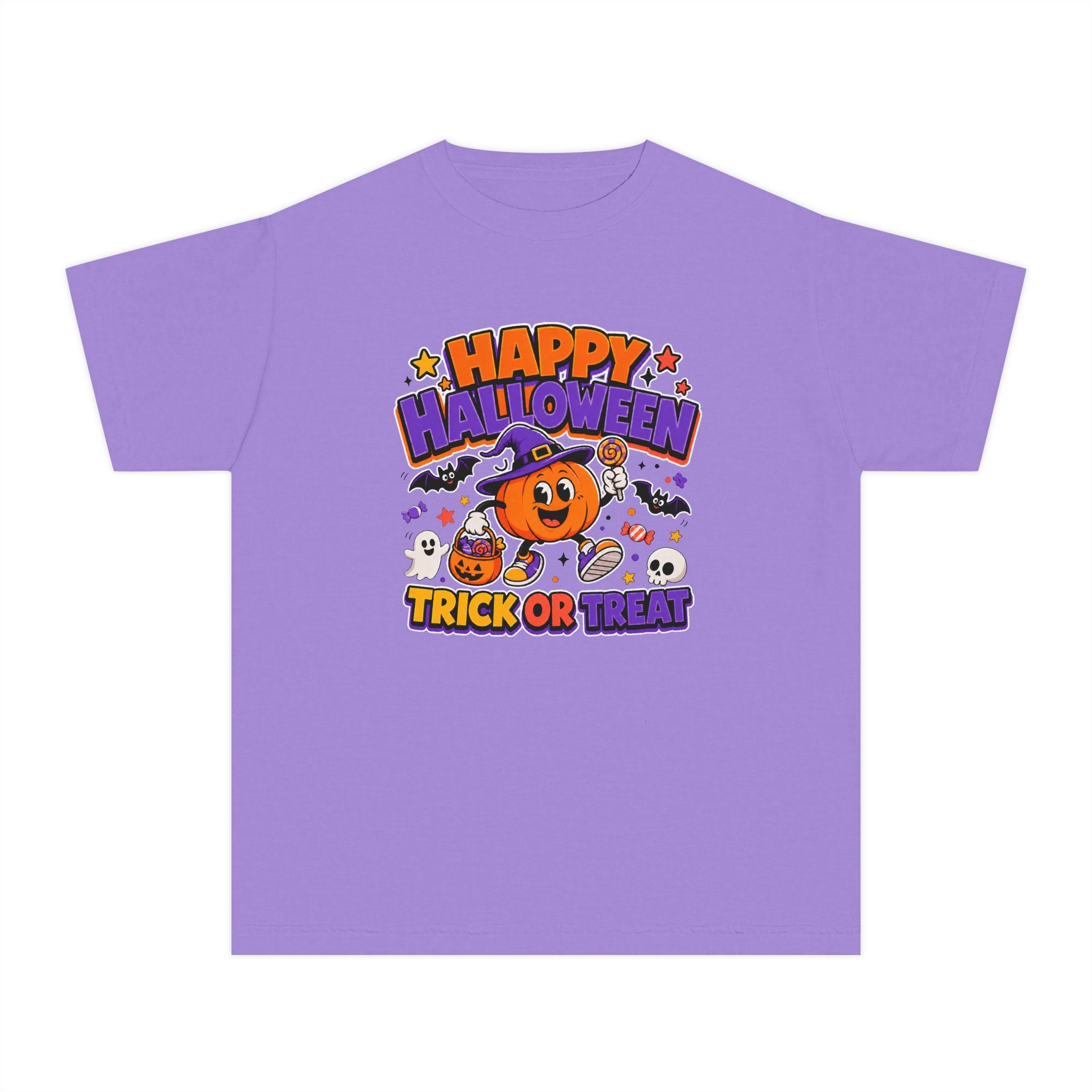 Happy Halloween Youth Trick-or-Treat Retro Tee 🎃✨