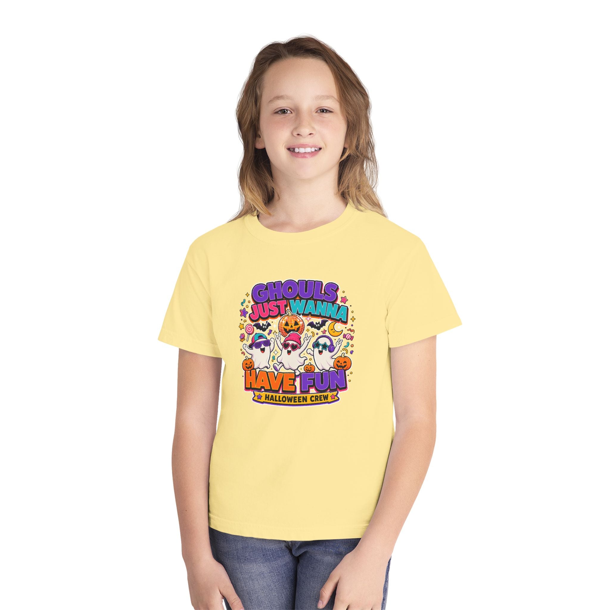 Ghouls Just Wanna Have Fun Youth Halloween Tee 🎃👻