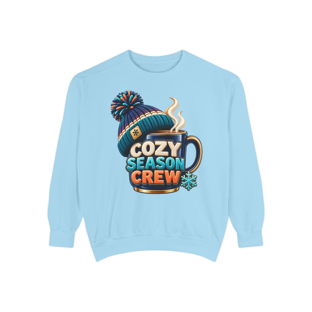 Cozy Season Crew Coffee Lover Sweatshirt ☕️❄️ | Winter Coffee Graphic Pullover