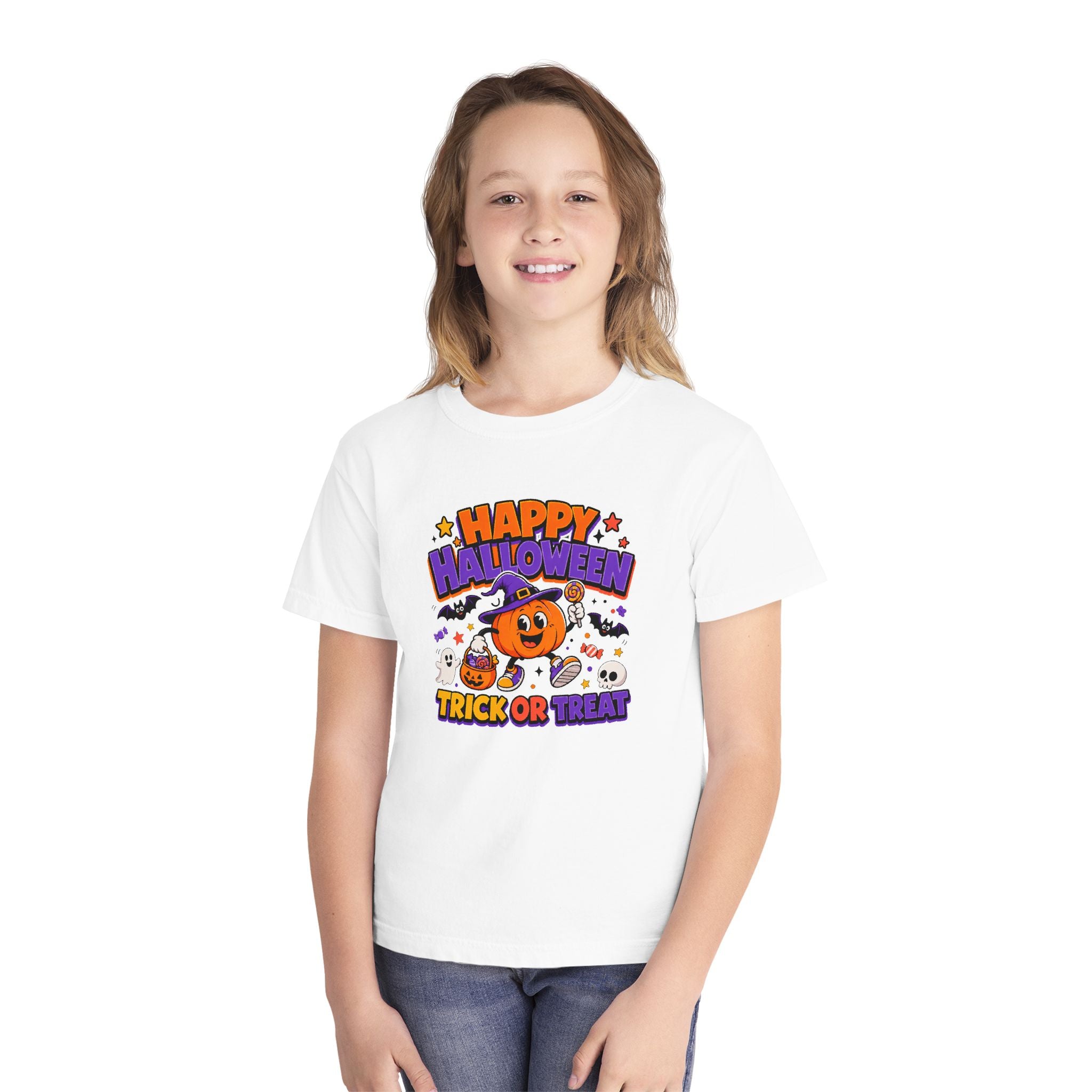 Happy Halloween Youth Trick-or-Treat Retro Tee 🎃✨