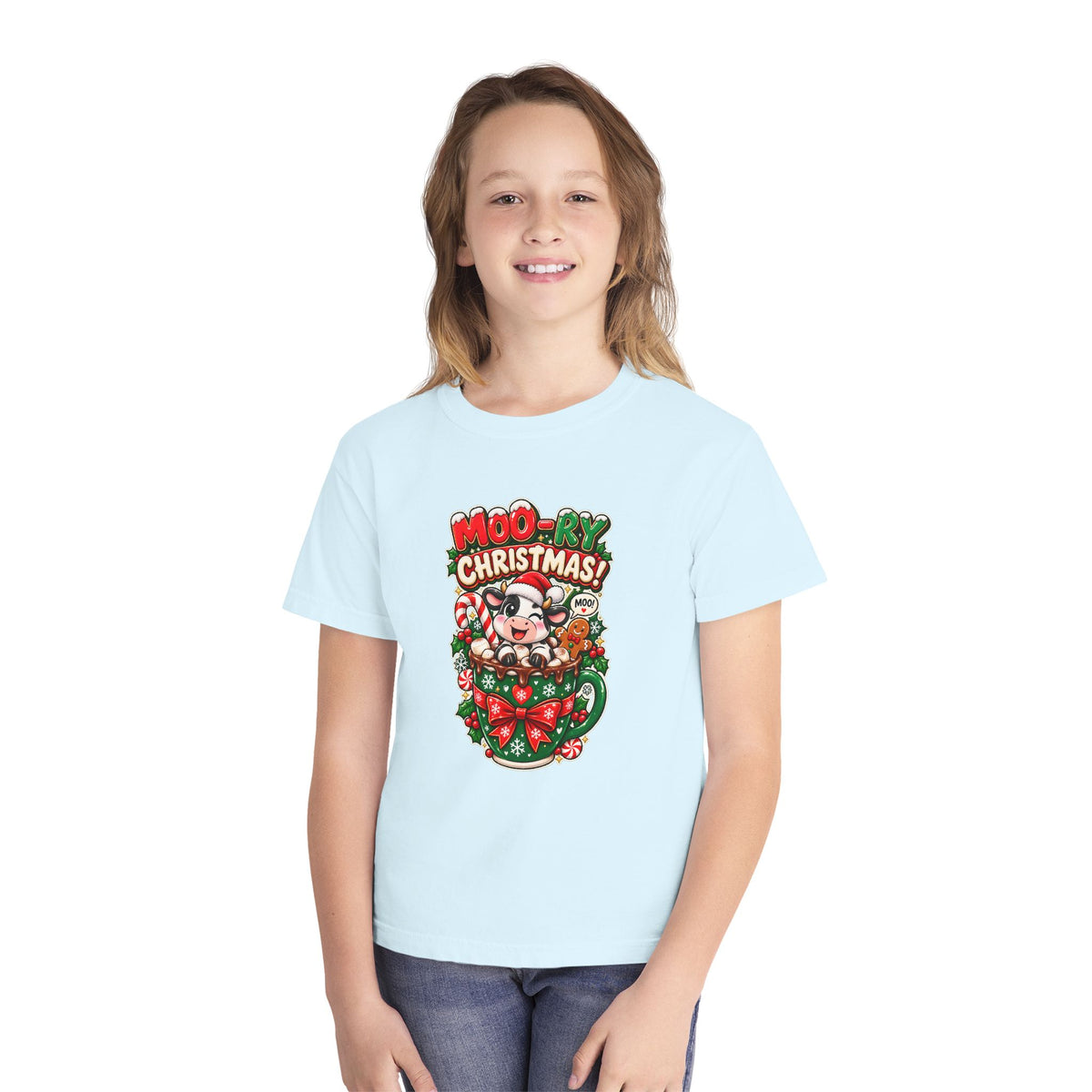 MOO-RY Christmas Youth Tee