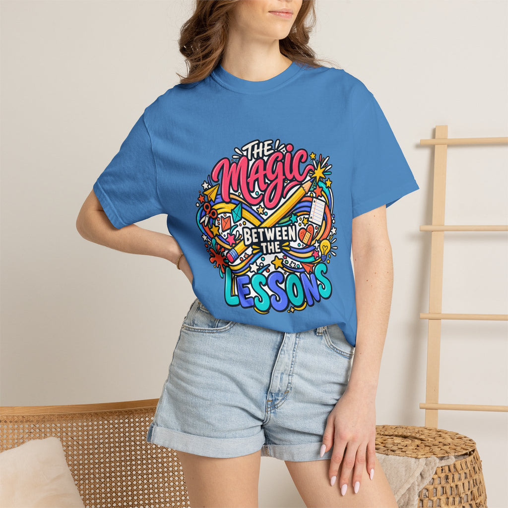 The Magic Between the Lessons Teacher Comfort Colors® Tee ✏️✨