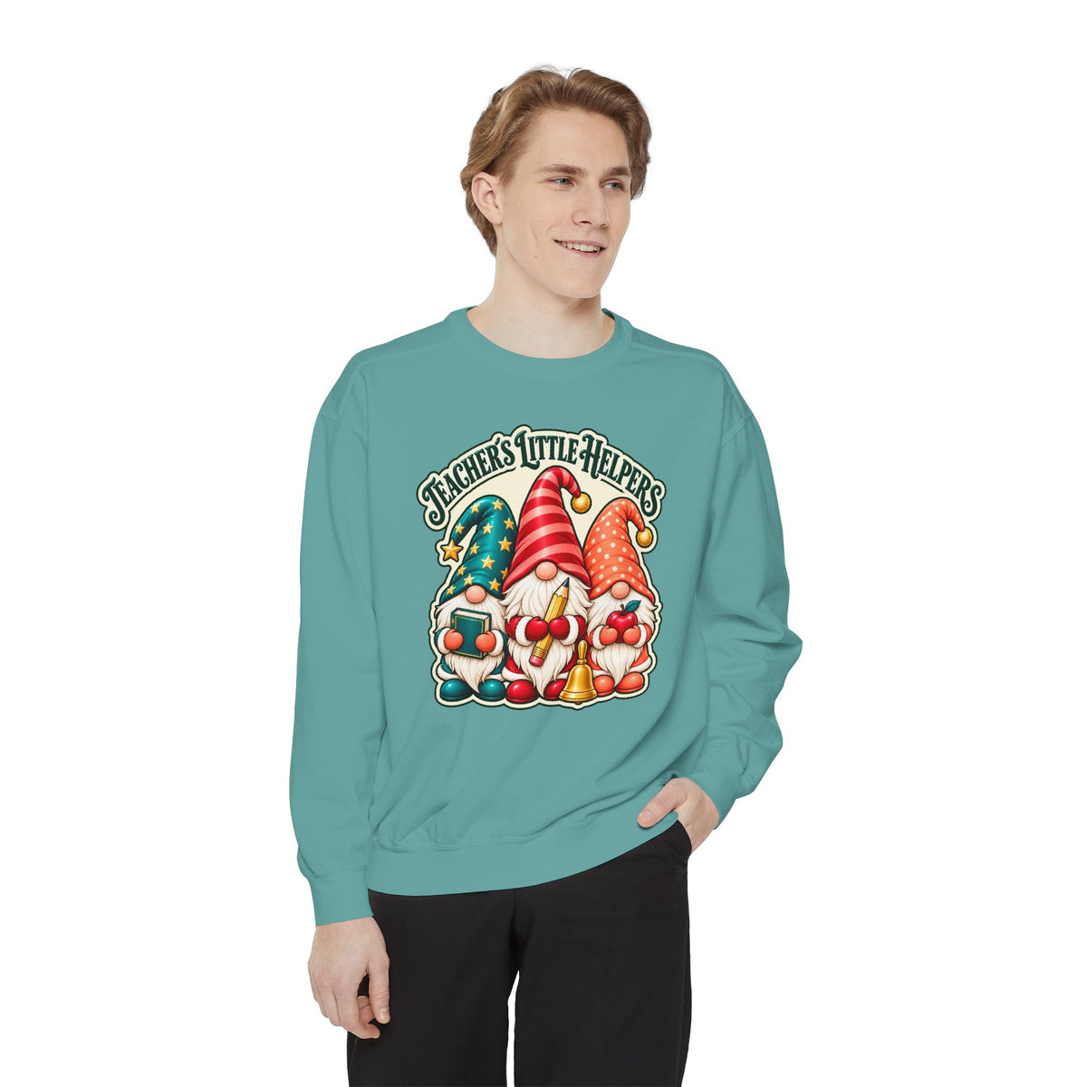 Teachers Little Helpers Gnome Christmas Sweatshirt